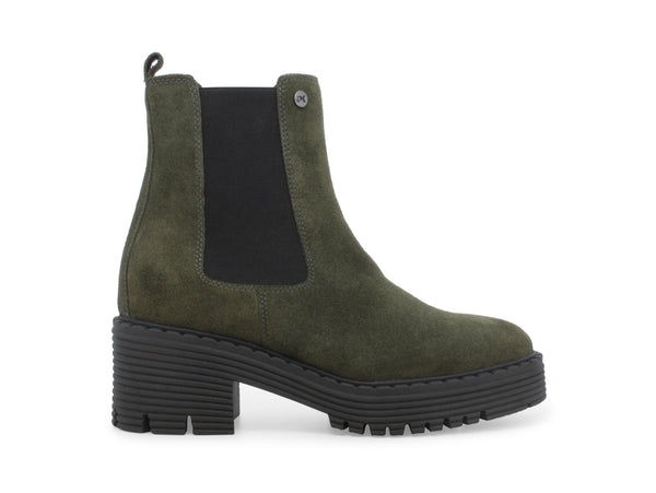 Melluso Stivaletti Invernali Chelsea Boots Camoscio Verde 018869W-240975